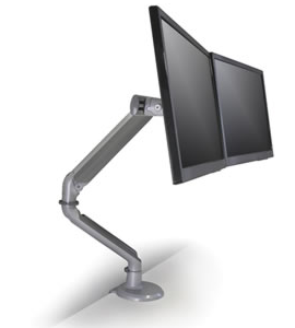 Infinity-2 - Dual-Screen, Cylinder Assist Monitor Arm